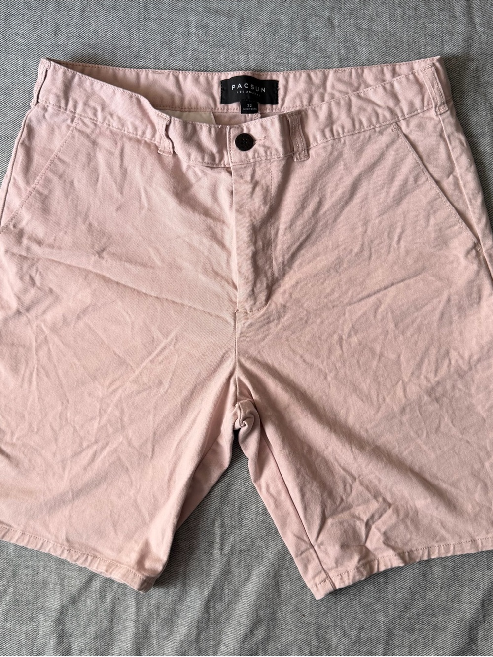 PacSun Men's Pink Chino Shorts